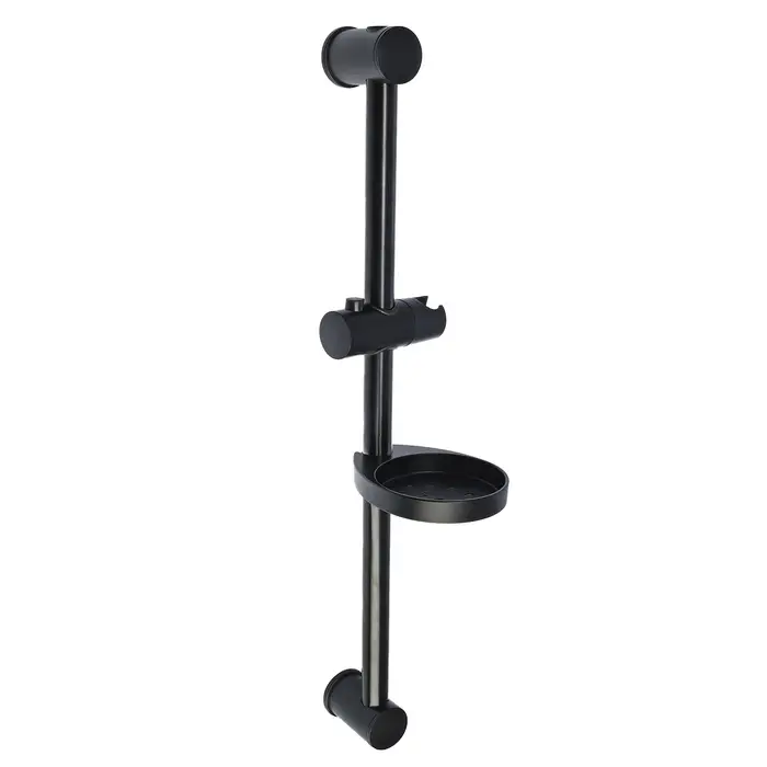 Душевая стойка ZEIN F01, с мыльницей и держателем, черная