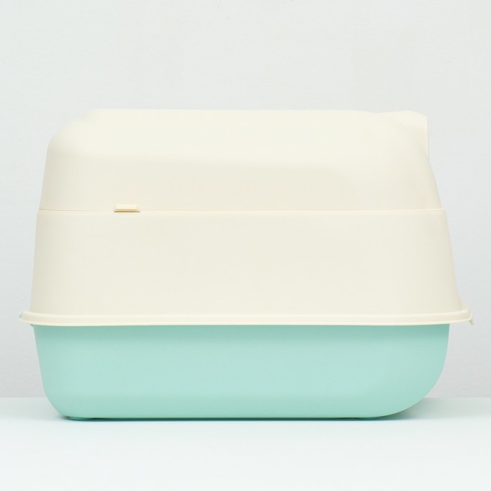 Туалет закрытый с откидным верхом 36 х 51 х 34 см, голубой