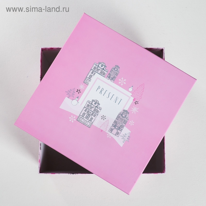 Набор подарочных коробок 3 в 1 «Тренд», 18 х 18 х 10‒22 х 22 х 12 см, Новый год