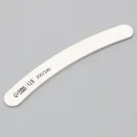 Пилка для ногтей, бумеранг, 200/240 грит, 18 см, белая