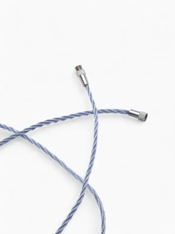 Шнурок гайтан 60 см d=2 мм, цвет серебряный, винтовой замок серебро Шнурок гайтан 60 см d=2 мм, цвет серебряный, винтовой замок серебро