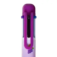 Ручка шариковая Calligrata, автоматическая, 6-цветная, корпус с рисунком, МИКС