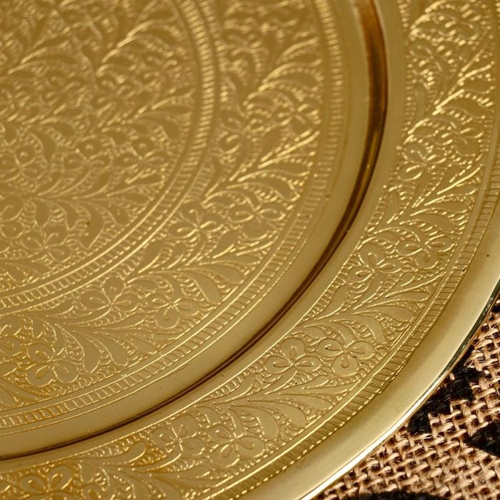 Блюдо Блюдо "Роспись" латунь 24х24 см