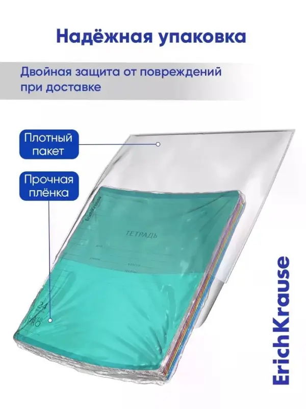Тетрадь 24 листа в линейку ErichKrause CoverPro matt Pulse, МИКС