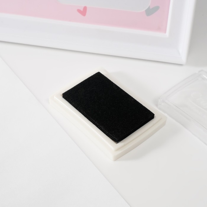 Фоторамка на 12 фото 3х3 см с штемп.подушкой "Маленькая принцесса" белая 2х38х20 см