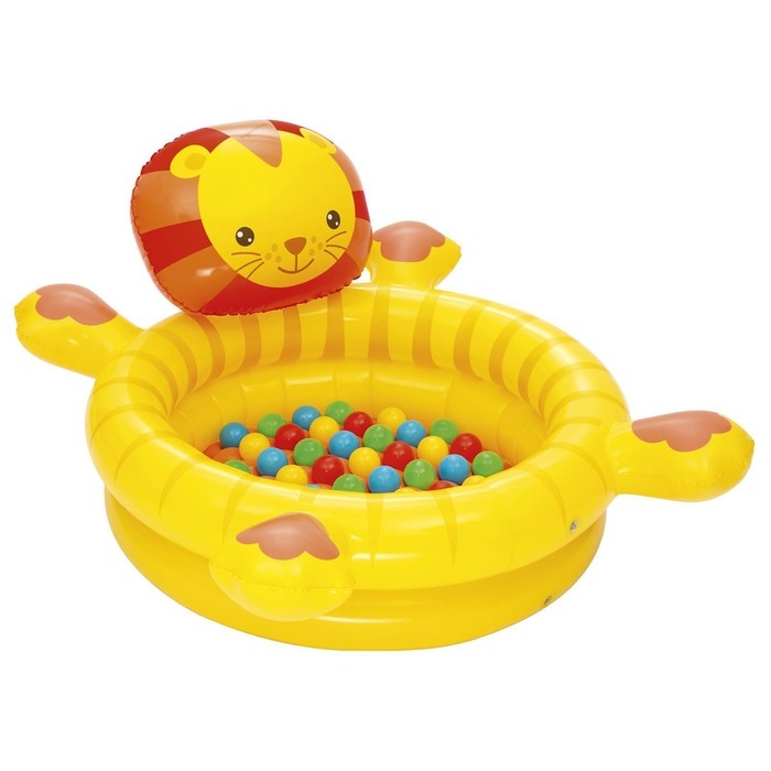 Бассейн надувной «Лев», 111 x 98 x 61,5 см, с мячами, 52261 Bestway Бассейн надувной «Лев», 111 x 98 x 61,5 см, с мячами, 52261 Bestway