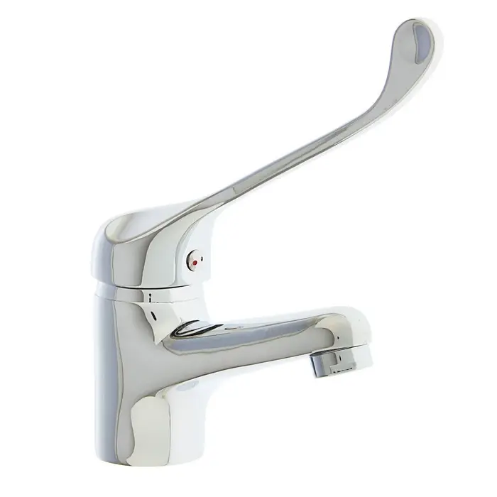 Смеситель для раковины Accoona A9041, однорычажный, с хирургической ручкой, хром