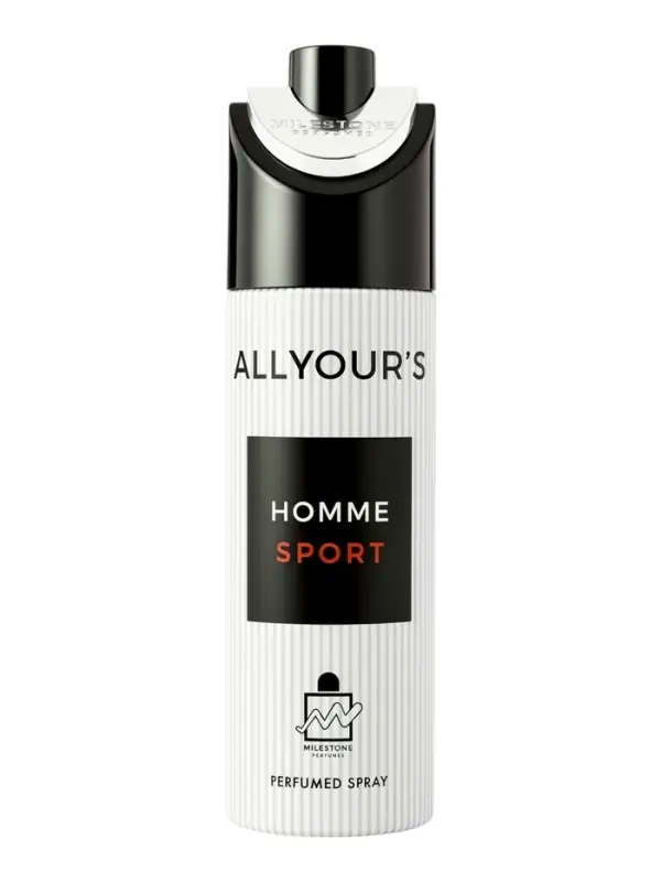 Дезодорант парфюмированный Milestone ALL YOUR'S HOMME SPORT мужской, 200 мл