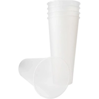 Стакан одноразовый 650 мл, диз. Bubble Cup, прозр.,матовый,ПП, 10 шт/уп