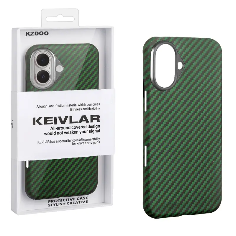 Чехол iPh 16 Kevlar Green K-DOO Чехол iPh 16 Kevlar Green K-DOO