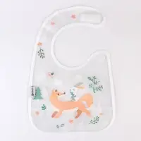 Нагрудник для кормления Крошка Я &laquo;Baby of nature&raquo; непромокаемый на липучке, с карманом