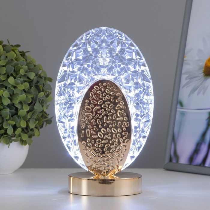 Настольная лампа сенсорная Настольная лампа сенсорная "Лендис" LED 3Вт 3000-6000К USB АКБ диммер золото 9,5х13,5х22 см 102220