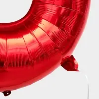 Воздушный шар фольгированный 40" &laquo;Цифра 5&raquo;, красный