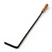 Кочерга кованая "Патина золото", ручка буковая, высота 70 см