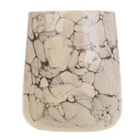 VETTA Стакан для ванной комнаты, 400 мл, 10,5x9x9 см, керамика, "Космос", мрамор молочный