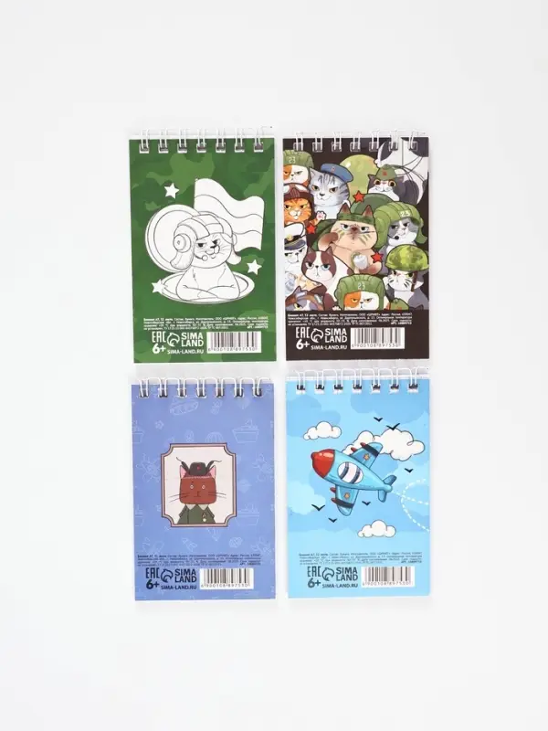 Блокнот А7, 32 листа в мягкой обложке, на гребне "Ты герой" МИКС