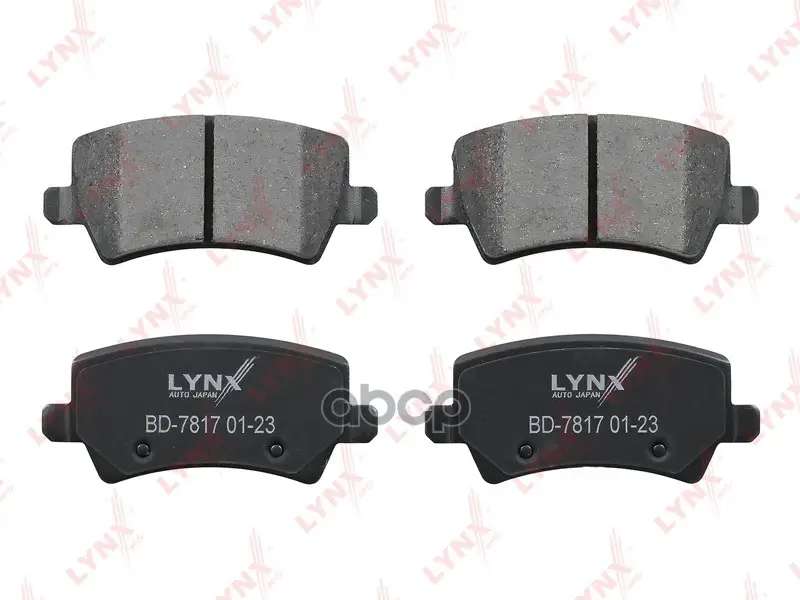 колодки тормозные задние дисковые к-кт LYNXauto арт. BD7817