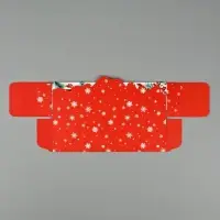 Коробочка для макарун «Снегири», 18 х 5.5 х 5.5 см