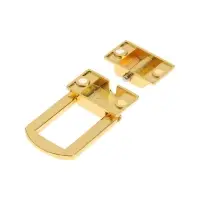 Замок-защелка на ящик ZM01, 3.2×2.5 см, цвет золото