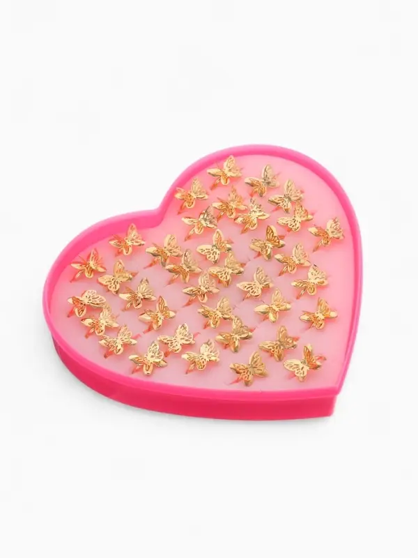 Кольцо &laquo;Выбражулька. Бабочка ажурная&raquo;, цвет золото, безразмерное