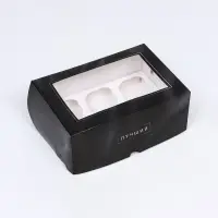 Упаковка на 6 капкейков с окном, &laquo;Лучшему мужчине&raquo;, 25&times;17&times;10 см