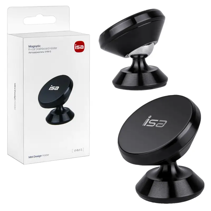 Автодержатель VHM-5 магнитный ISA (142 шт/кор) Автодержатель VHM-5 магнитный ISA (142 шт/кор)