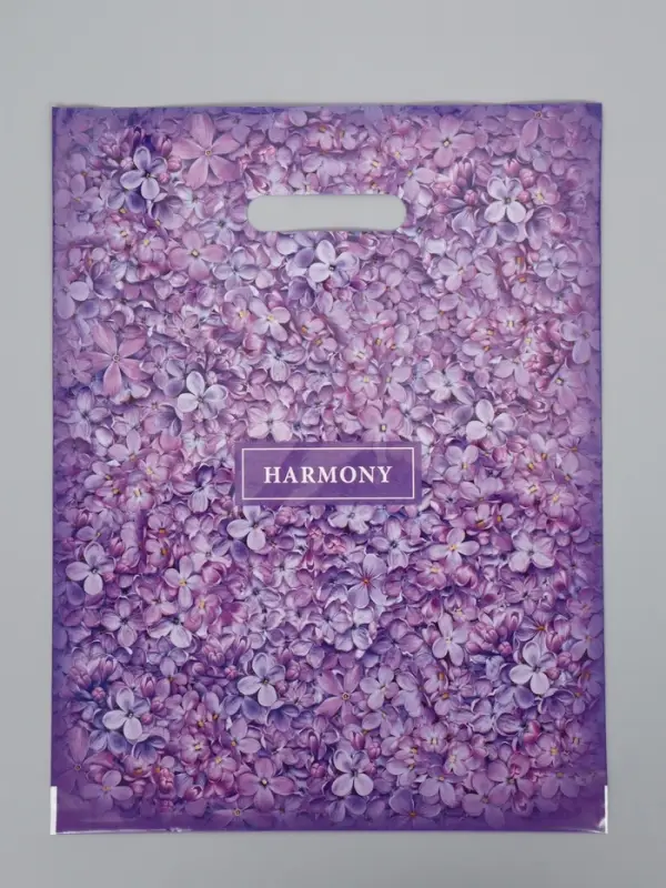 Пакет "Гармония", полиэтиленовый с вырубной ручкой, 31х40 см, 60 мкм