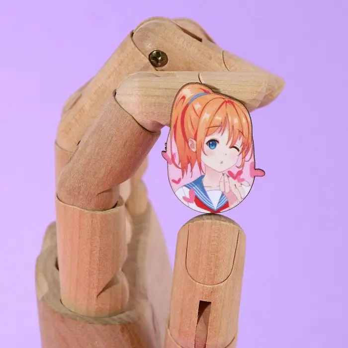 Значок деревянный «Школьницы», аниме, 2,6 х 3,3 см Значок деревянный «Школьницы», аниме, 2,6 х 3,3 см