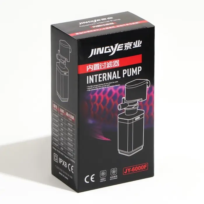 Фильтр внутренний JINGYE JY-6000F, 400 л/ч, 4 Вт