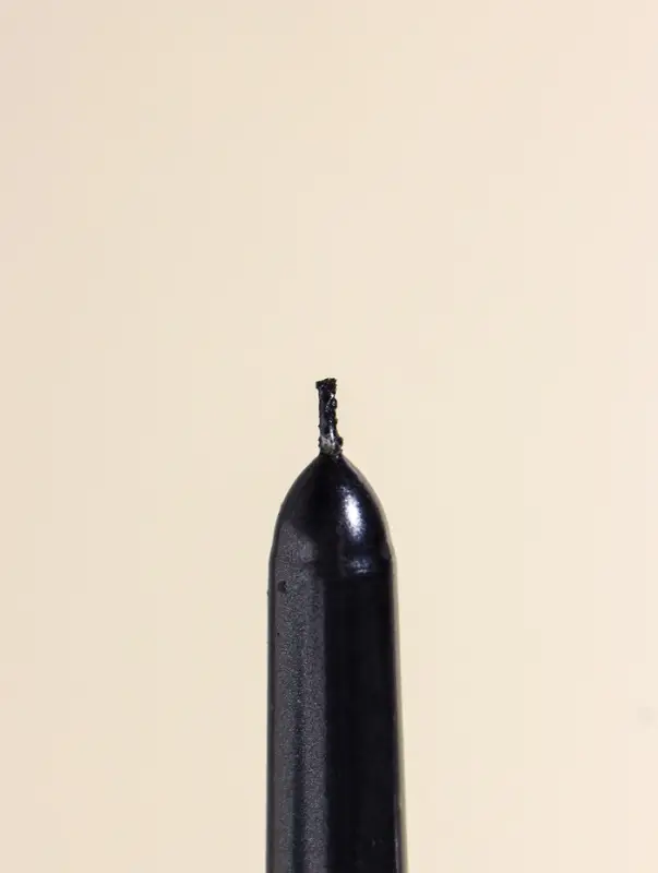 Набор свечей античных, 1.9&times;20 см, 6 шт., чёрный металлик