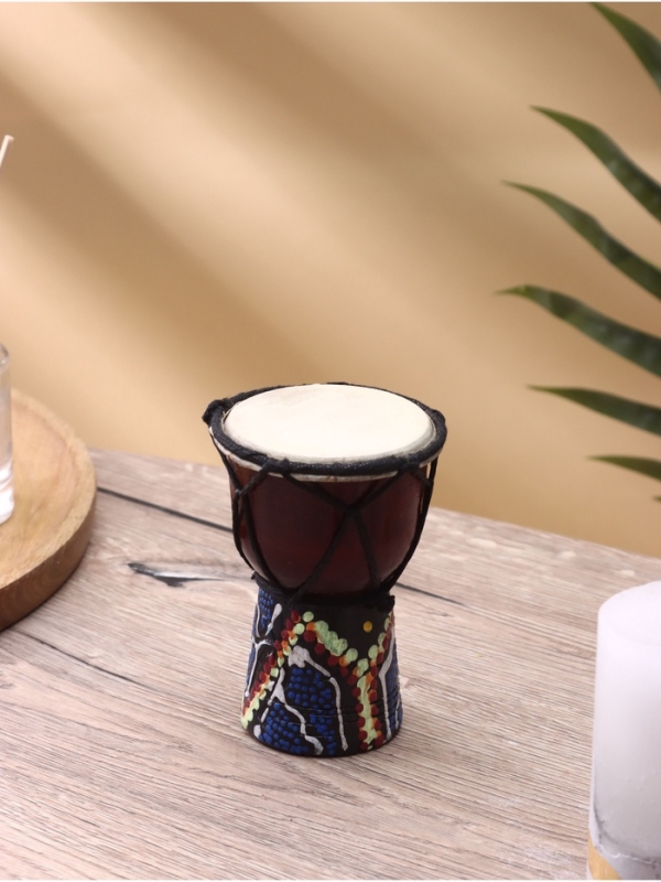 Сувенирный музыкальный инструмент Сувенирный музыкальный инструмент "Барабан Джембе" махагон, 8х8х12 см