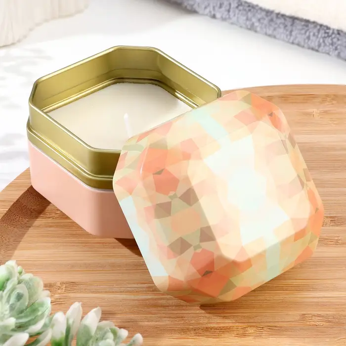 Ароматическая свеча в банке Aromatic Candle лимон, базилик и мандарин, малая