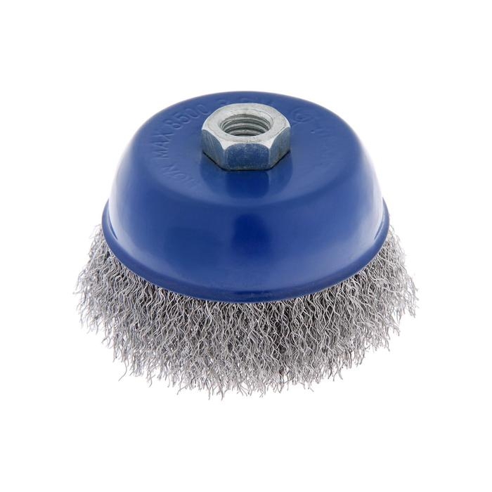 Щетка металлическая для УШМ ТУНДРА,  Щетка металлическая для УШМ ТУНДРА, "чашка", М14, 100 мм
