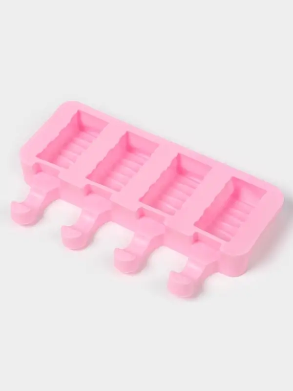 Форма для мороженого &laquo;Венеция&raquo;, силикон, 19.3&times;11&times;2.4 см, 4 ячейки (5.5&times;2.9 см), МИКС