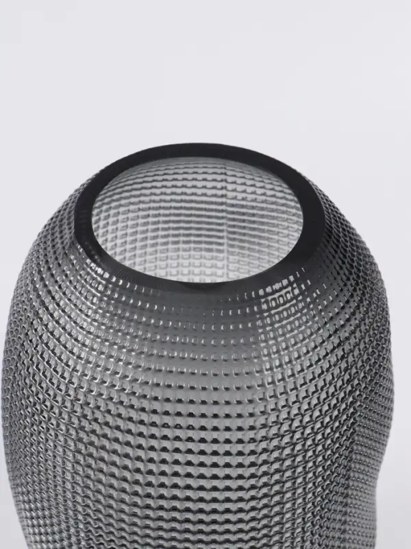 Ваза для цветов &laquo;Аллесио&raquo;, 30&times;20 см, стекло, чёрная