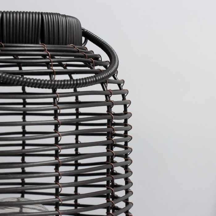 Настольная лампа Настольная лампа "Бурмис" Е27 15Вт черный 23х23х40 см RISALUX