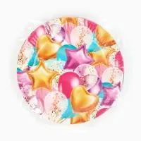 МП Тарелка одноразовая бумажная "Шары" (10 шт.) МП Тарелка одноразовая бумажная "Шары" (10 шт.)