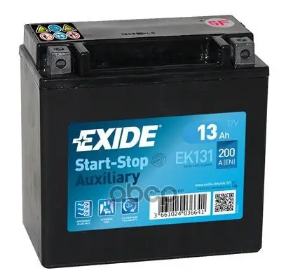 аккумулятор вспомогательный EXIDE арт. EK131