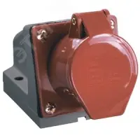 Розетка стационарная ССИ-125 32А 6ч 380В 3P+PE+N IP44 IEK