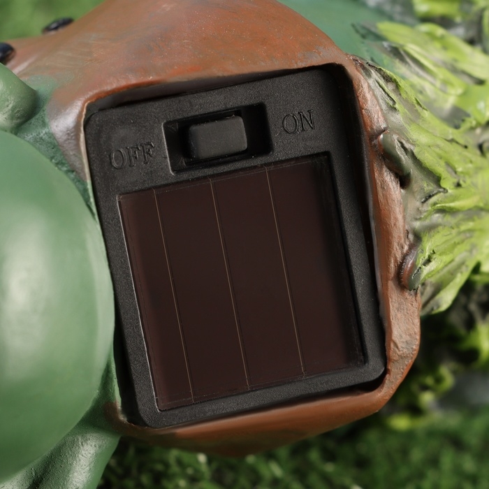 Садовый фонарь  Садовый фонарь "Лягушонок с биноклем" 7х8х15см