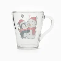 Кружки стеклянные новогодние &laquo;Персонажи&raquo;, набор 2 шт. по 300 мл