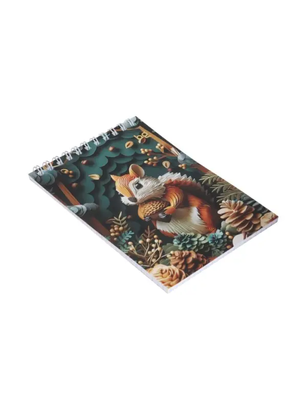 Блокнот BG. Paper art, 40 листов, А6, в клетку, на гребне, обложка из мелованного картона, МИКС