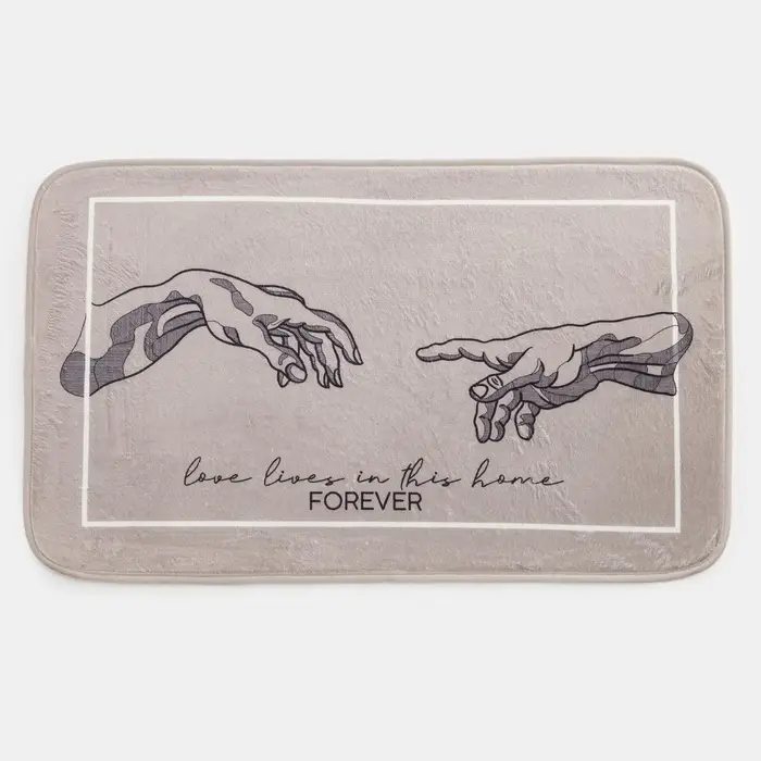 Коврик для ванной &laquo;Этель&raquo; Forever, 80&times;50 см, велюр