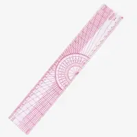 Линейка для квилтинга и пэчворка, 5&times;30.5&times;0.1 см, розовая