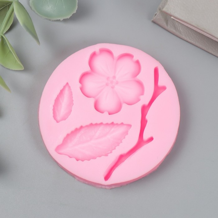 Молд силикон Молд силикон "Цветочек" 4 предмета 1х5х5 см