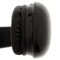 Наушники беспроводные, полноразмерные, Mybit W-33, RGB подсветка, Bluetooth 5.3, 800 мАч, Type-C, RGB подсветка, чёрные