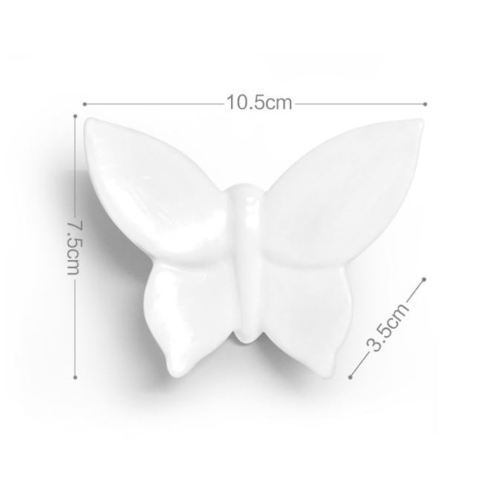 Декор настенный Декор настенный "Бабочки" 7,5 x 10,5 см, белый , (набор 5 шт)