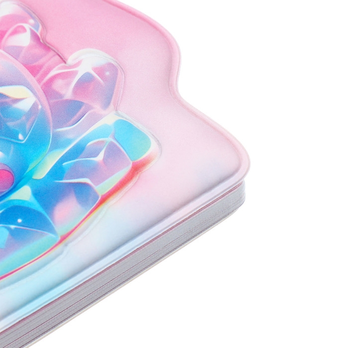 Записная книжка подарочная на гребне 80л,линия, цветной блок,обложка ПВХ 3D Мишка(10х10,5см)   10539 Записная книжка подарочная на гребне 80л,линия, цветной блок,обложка ПВХ 3D Мишка(10х10,5см)   10539