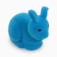 Футляр под серьги, кольцо &laquo;Кролик&raquo;, бархатный, 5.7&times;4.5 см, бирюзовый