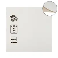 Картон переплётный (обложечный) 0.9 мм, 30 х 30 см, 540 г/м2, белый